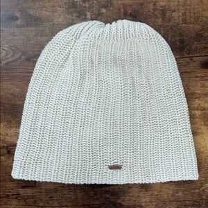 Free People Cream Knit Beanie